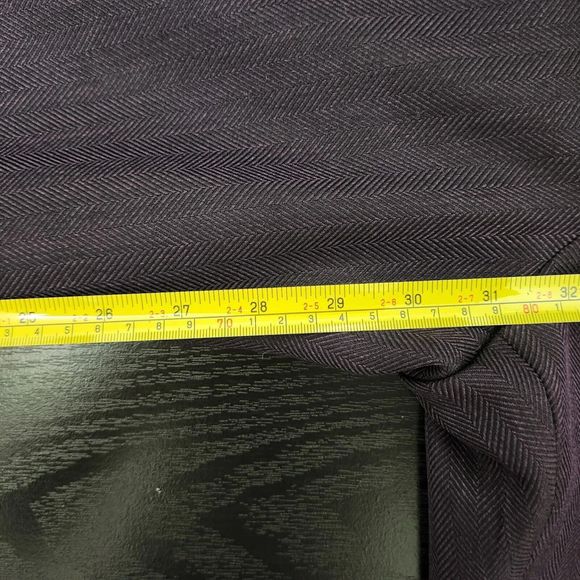 EVAN PICONE Women's Purple Dress Pants Herringbone Pleated Size 10 - Picture 8 of 8